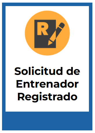 registered trainer application in Spanish