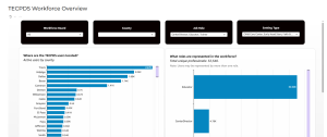TECPDS Workforce Overview report data and filters.